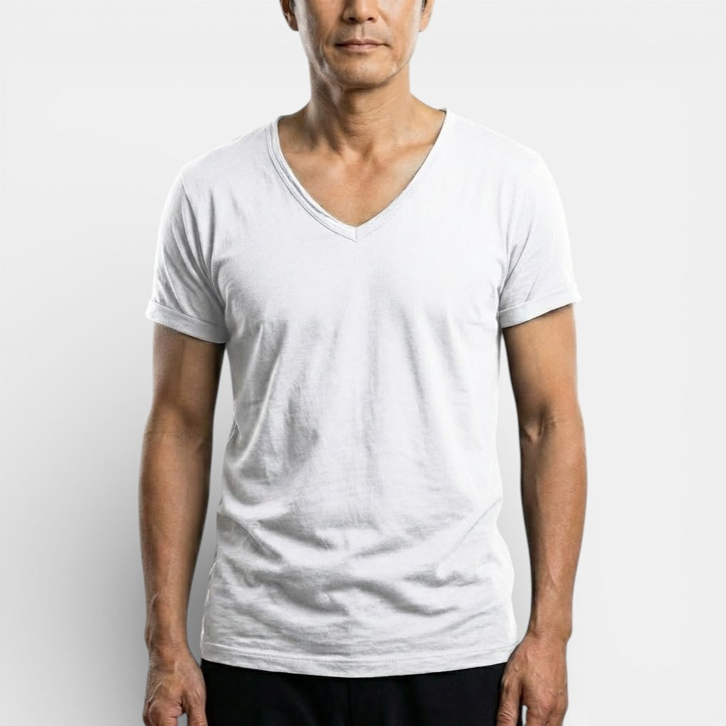 Michael Sydney men's ultra-soft basic t-shirt, front view