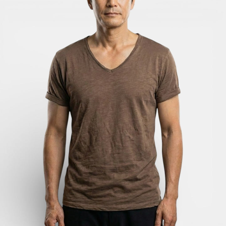 Michael Sydney men's ultra-soft basic t-shirt, front view