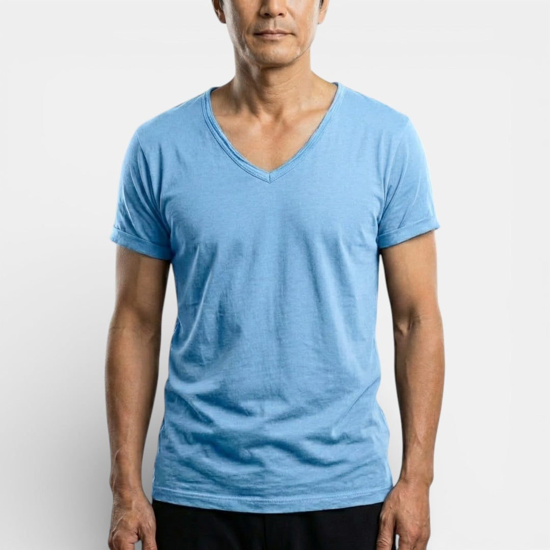 Michael Sydney men's ultra-soft basic t-shirt, front view