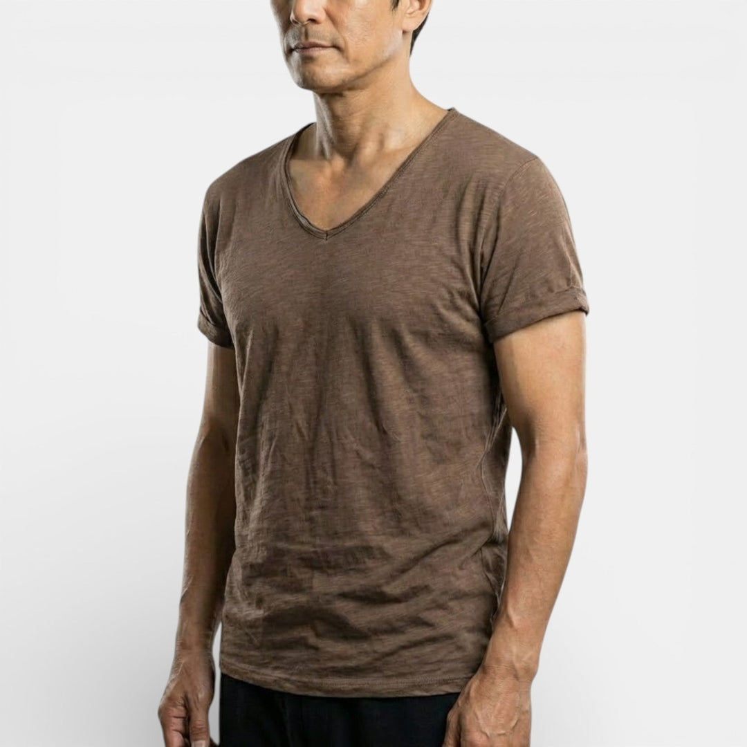 Michael Sydney men's ultra-soft basic t-shirt, front view