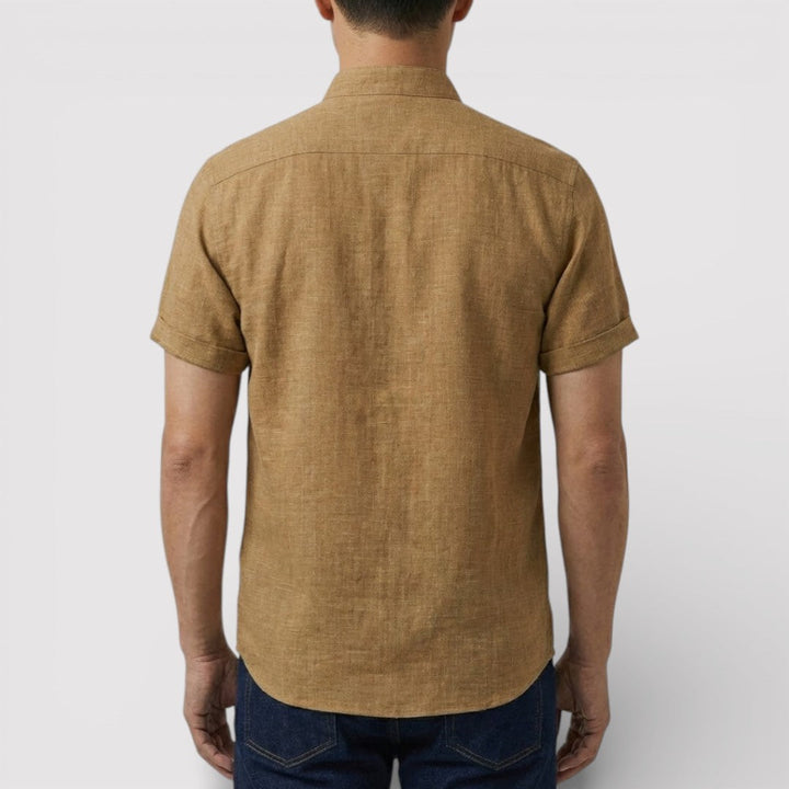 Michael Sydney men's relaxed short-sleeve shirt, front view