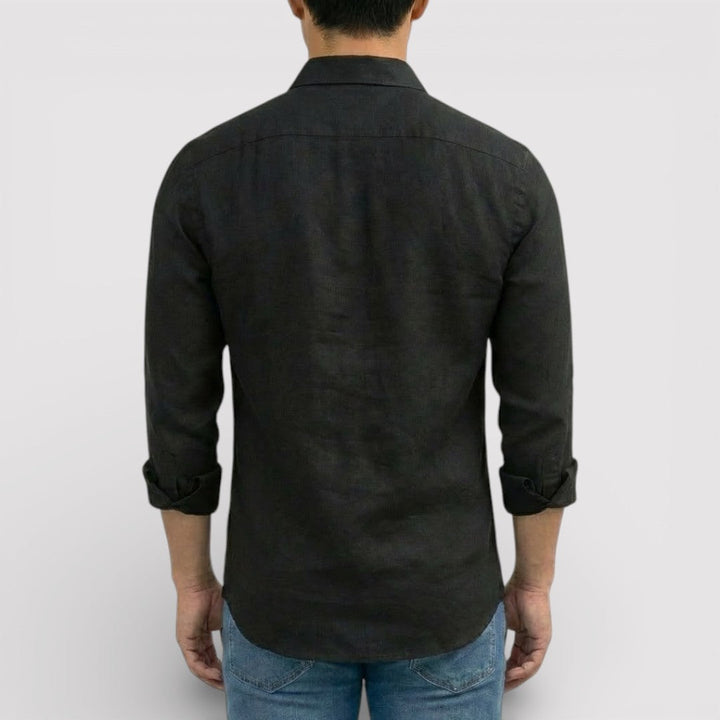 Michael Sydney men's roll-up sleeve shirt, front view