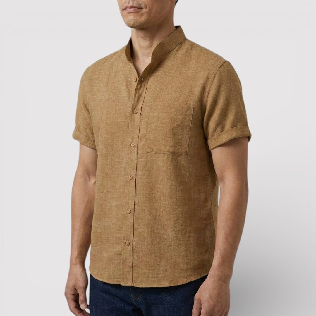 Michael Sydney men's relaxed short-sleeve shirt, front view