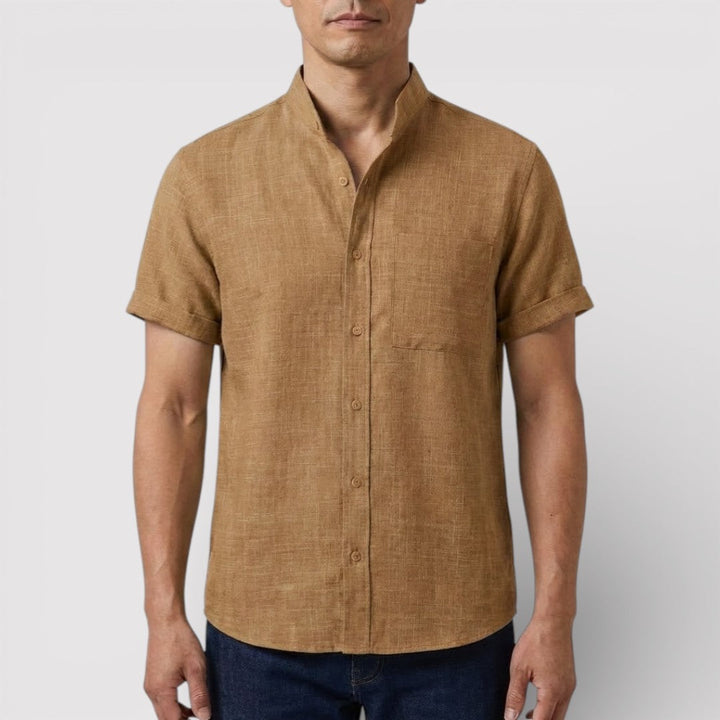 Michael Sydney men's relaxed short-sleeve shirt, front view