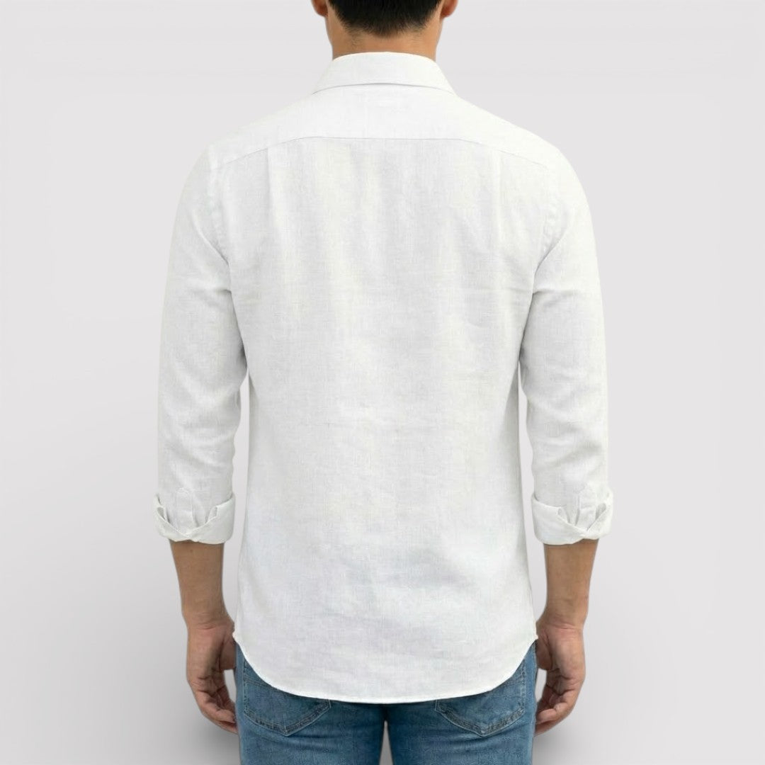 Michael Sydney men's roll-up sleeve shirt, front view
