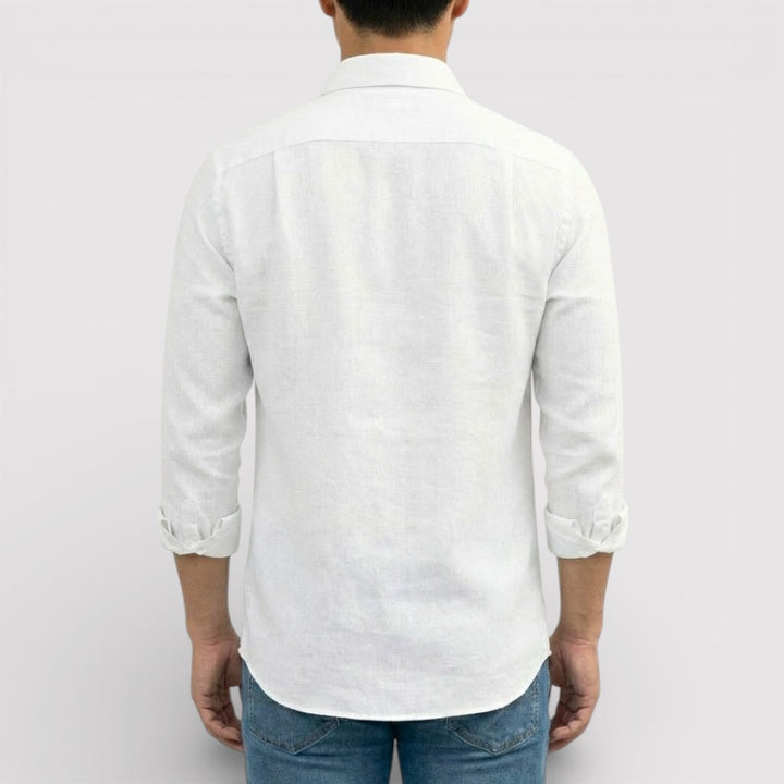 Michael Sydney men's roll-up sleeve shirt, front view