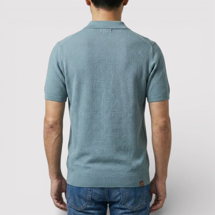 Michael Sydney men's polo shirt without placket, front view