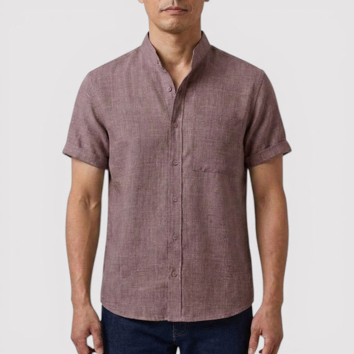 Michael Sydney men's relaxed short-sleeve shirt, front view