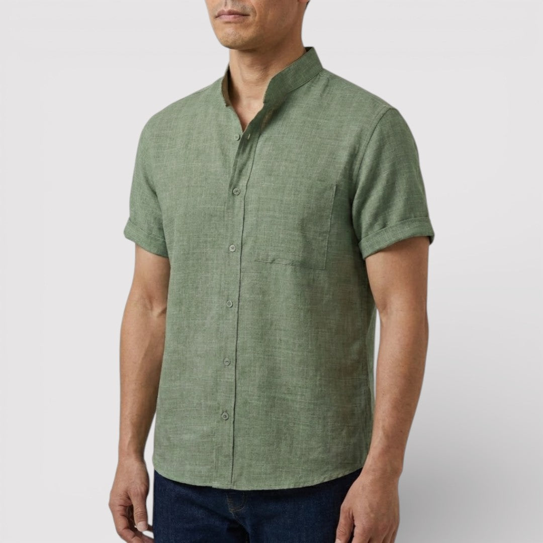 Michael Sydney men's relaxed short-sleeve shirt, front view