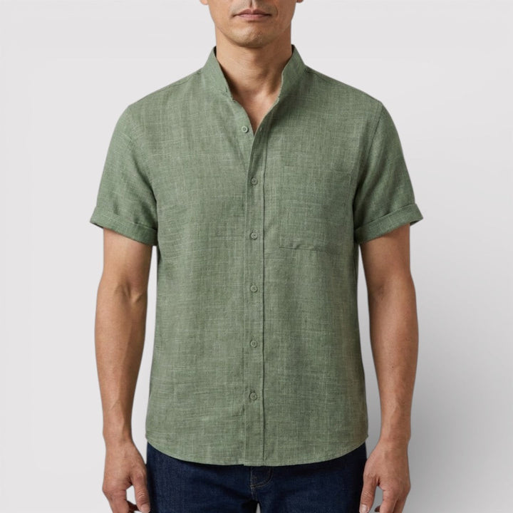 Michael Sydney men's relaxed short-sleeve shirt, front view
