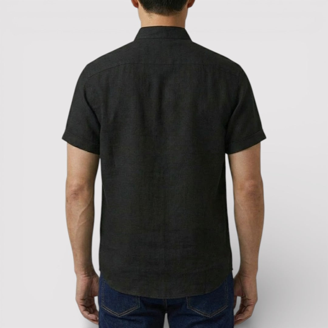 Michael Sydney men's relaxed short-sleeve shirt, front view
