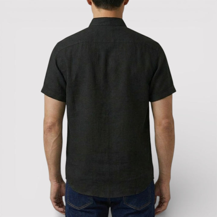 Michael Sydney men's relaxed short-sleeve shirt, front view