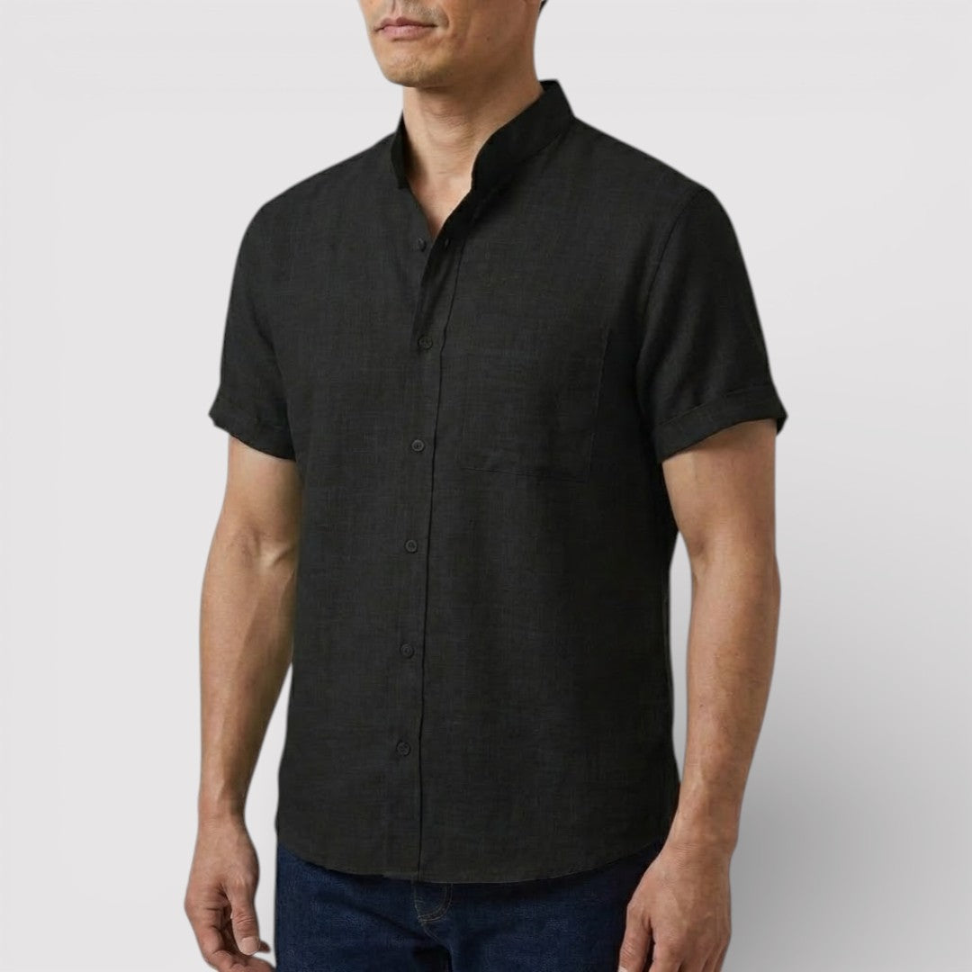 Michael Sydney men's relaxed short-sleeve shirt, front view