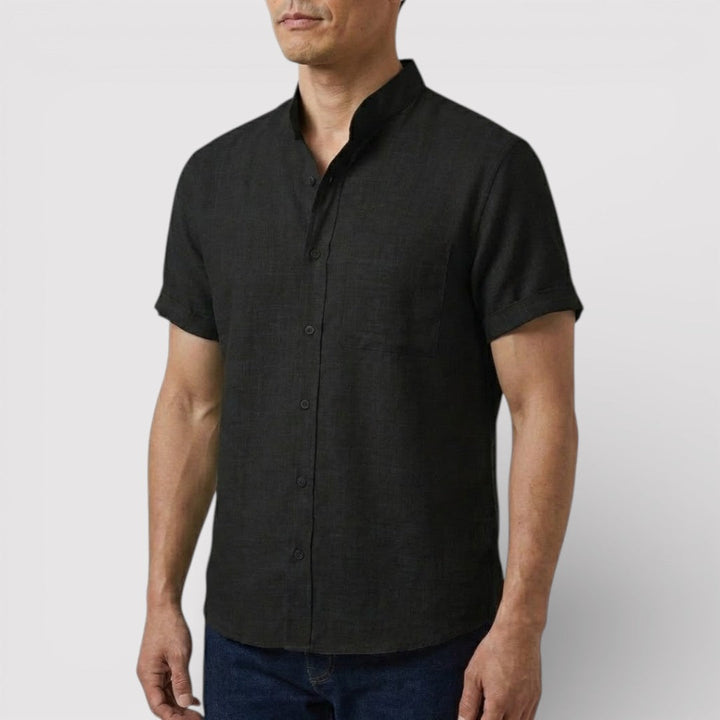 Michael Sydney men's relaxed short-sleeve shirt, front view