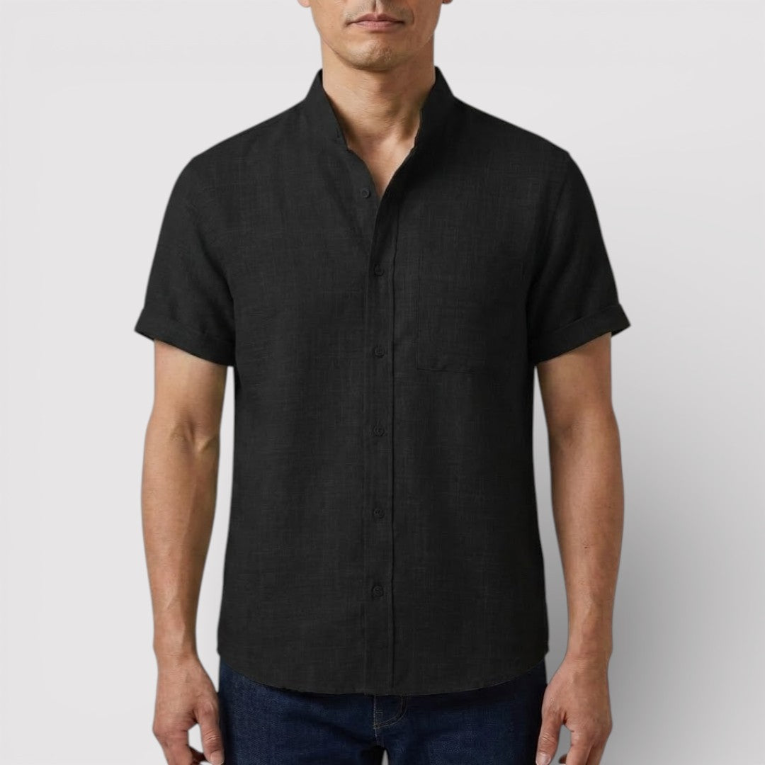 Michael Sydney men's relaxed short-sleeve shirt, front view