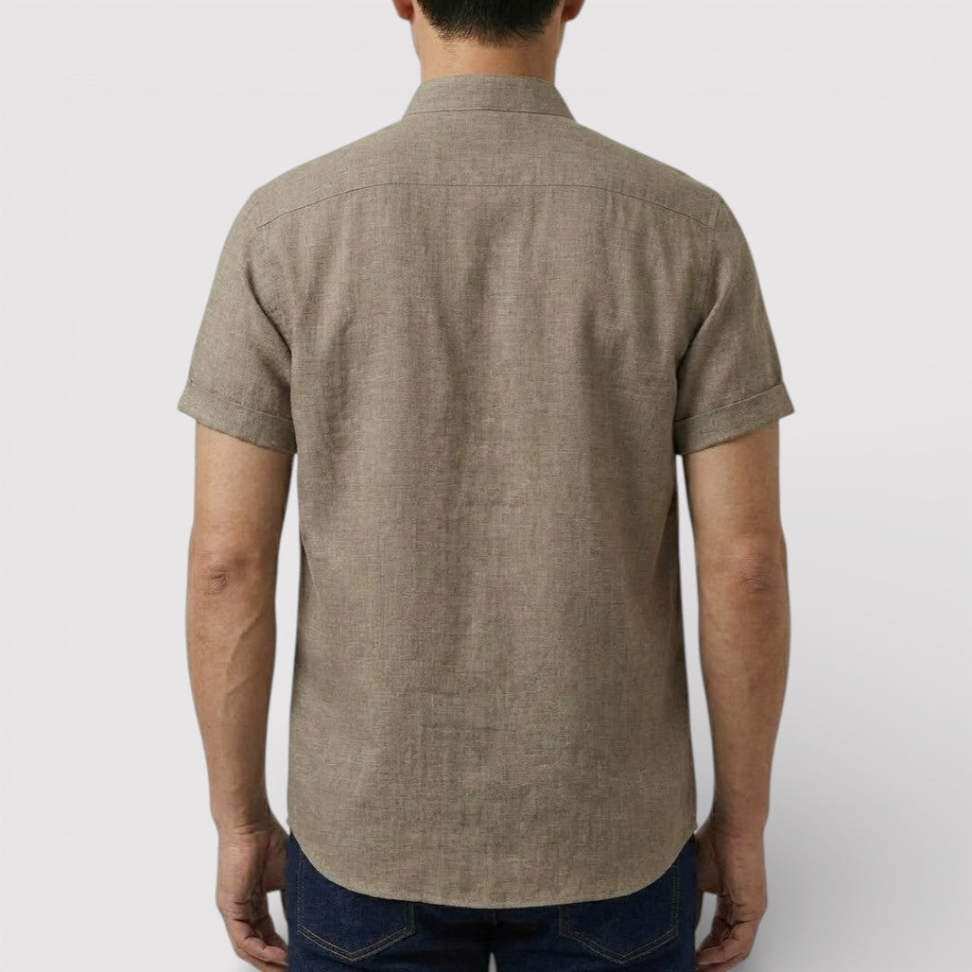 Michael Sydney men's relaxed short-sleeve shirt, front view