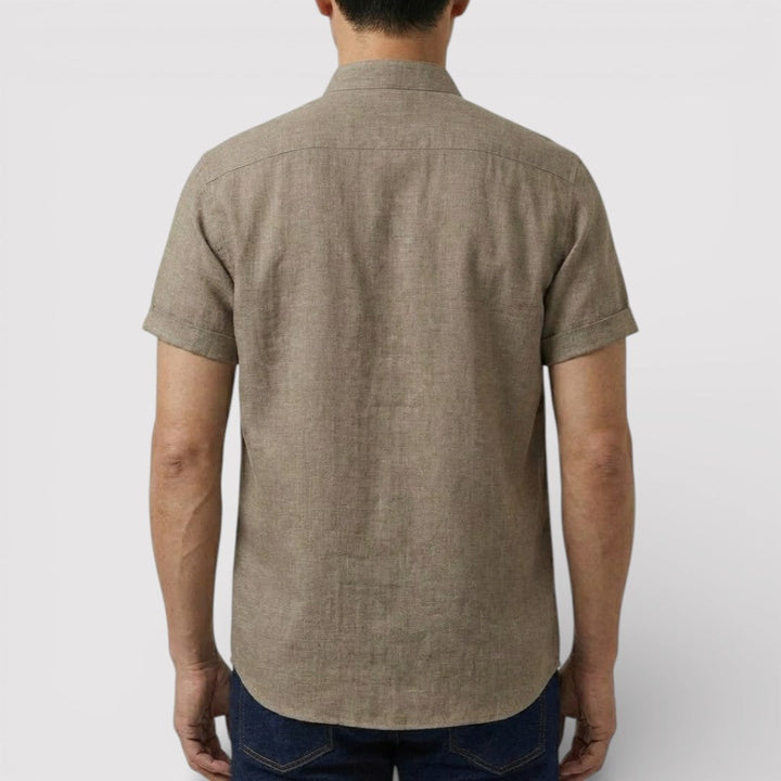 Michael Sydney men's relaxed short-sleeve shirt, front view