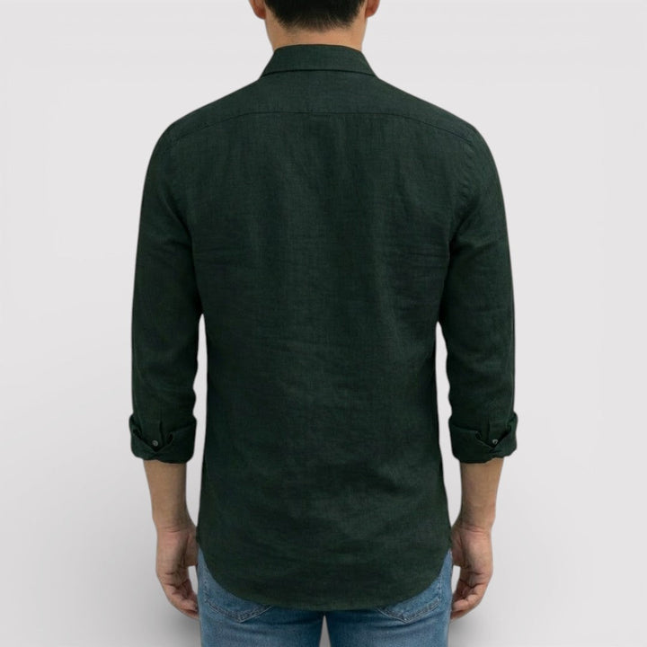 Michael Sydney men's roll-up sleeve shirt, front view