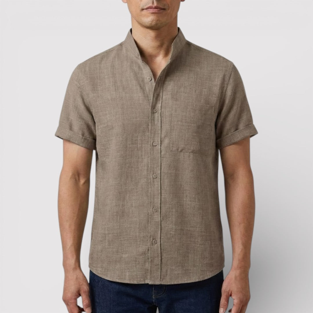 Michael Sydney men's relaxed short-sleeve shirt, front view