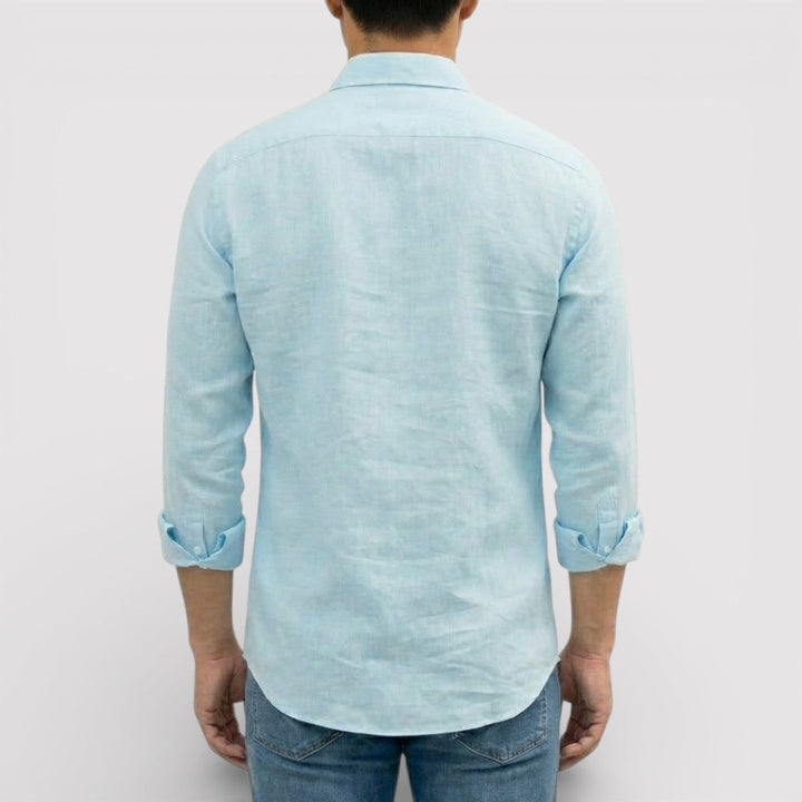 Michael Sydney men's roll-up sleeve shirt, front view