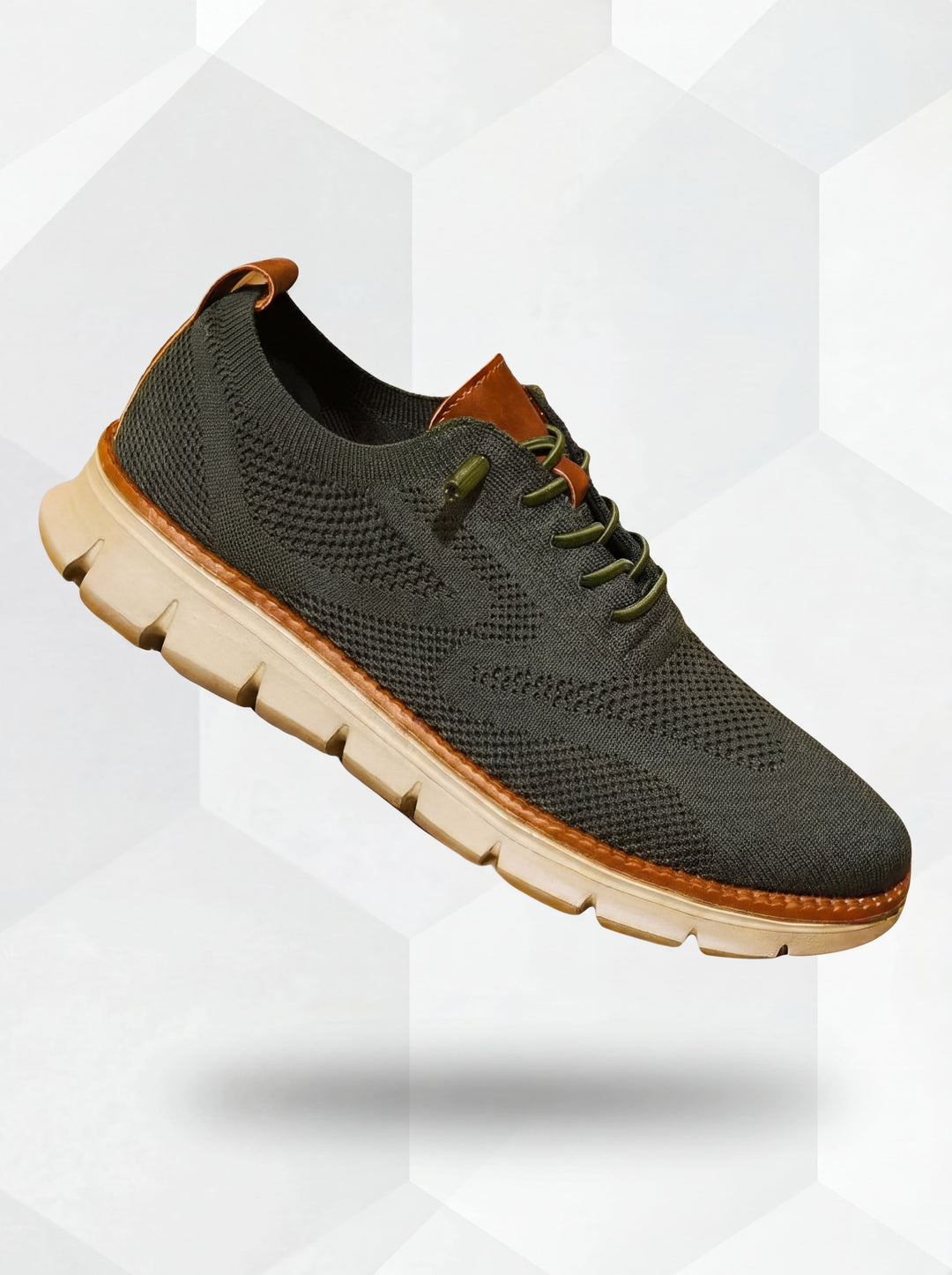 Michael Sydney men's Sneakers Green, front view