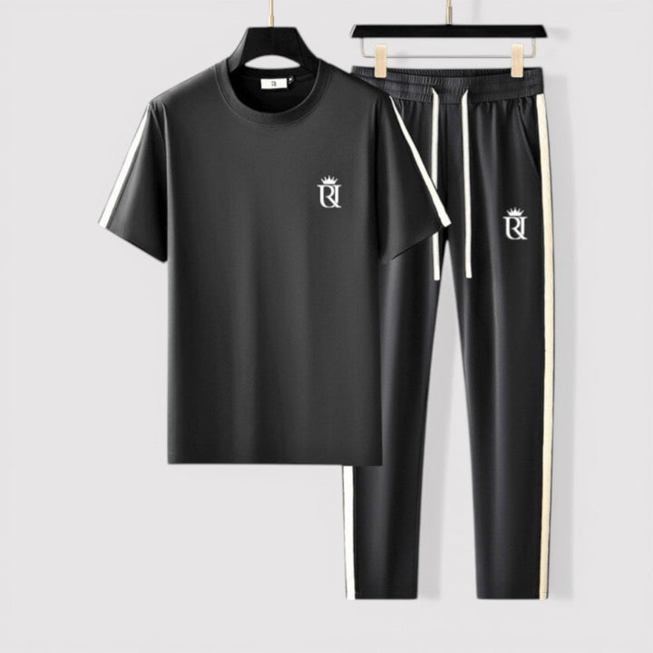 Michael Sydney men's tee and pants set, front view