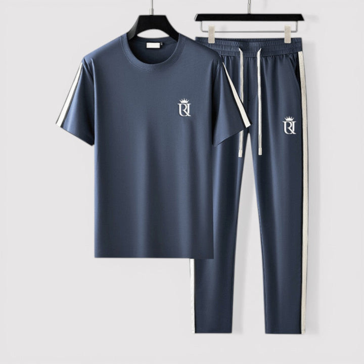 Michael Sydney men's tee and pants set, front view