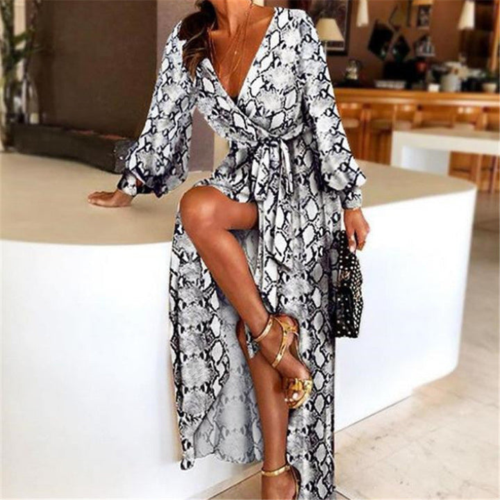 Eileen™ | Vintage Print Maxi Dress