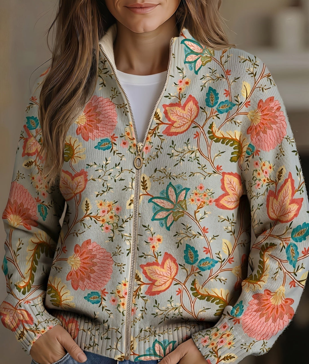 Constance™ | Cardigan with Vintage Blooms