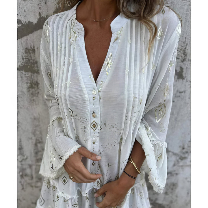 Frances™ | Boho Print Tiered Dress