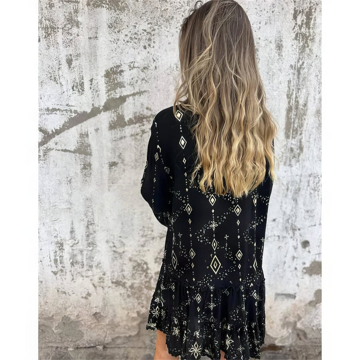 Frances™ | Boho Print Tiered Dress